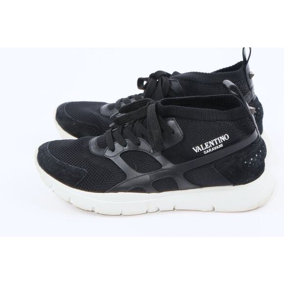 VALENTINO GARAVANI Black Lace Up Sound High Top Trainer Sneakers Size 41 main image 12